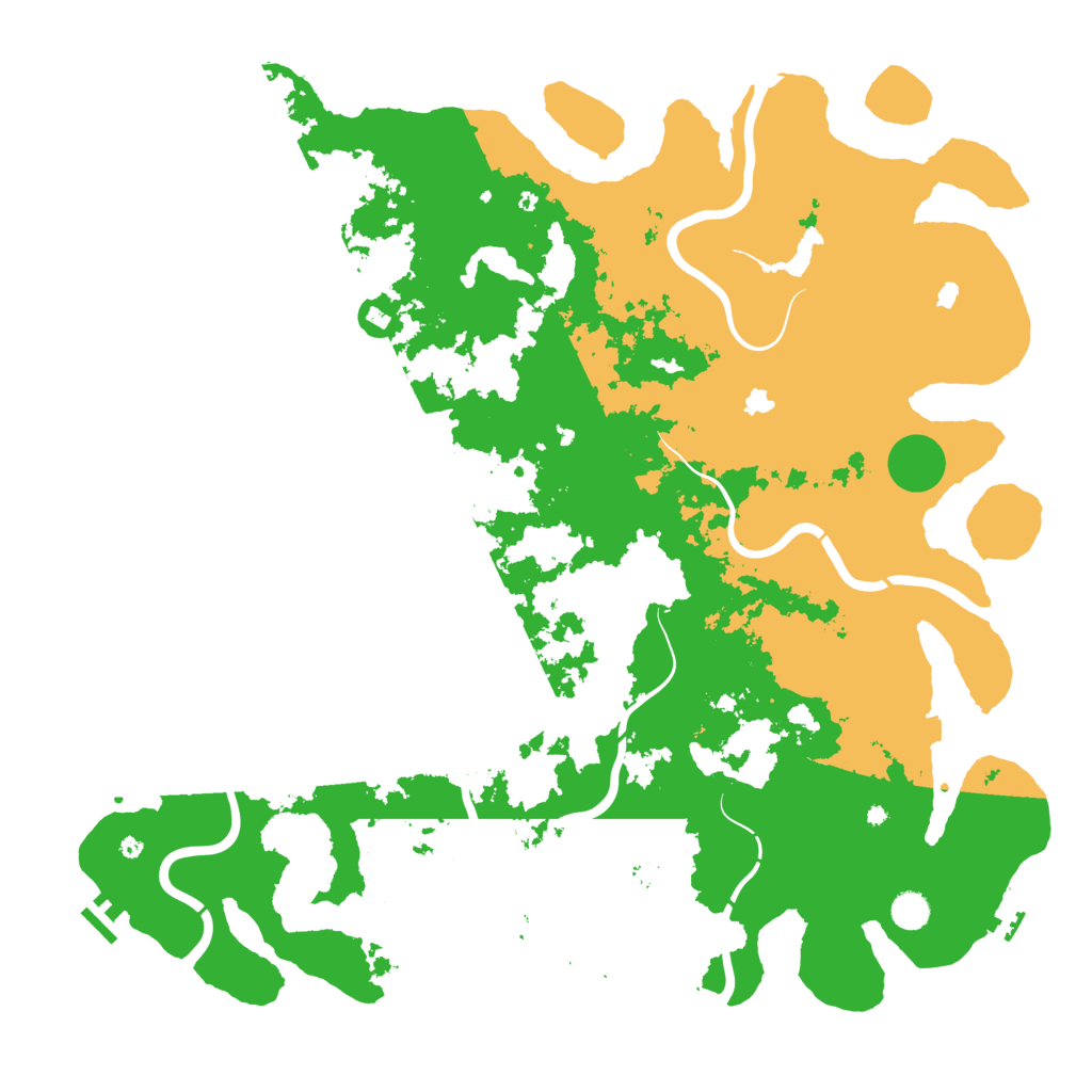 Biome Rust Map: Procedural Map, Size: 5000, Seed: 907377226