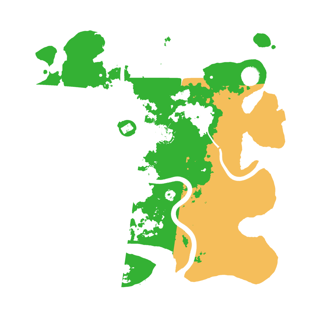 Biome Rust Map: Procedural Map, Size: 3000, Seed: 157839