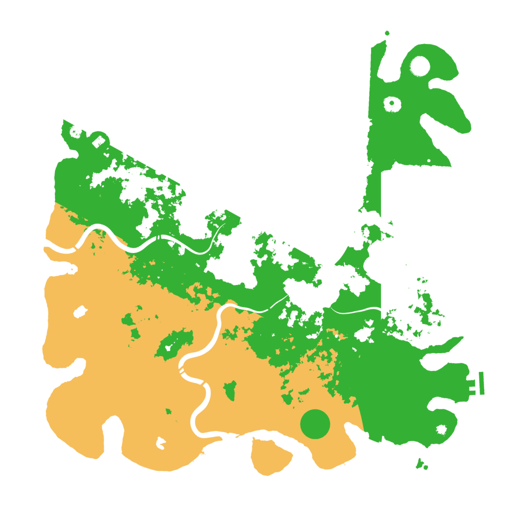 Biome Rust Map: Procedural Map, Size: 4500, Seed: 646210546