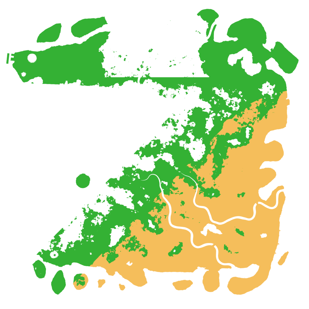Biome Rust Map: Procedural Map, Size: 6000, Seed: 884509