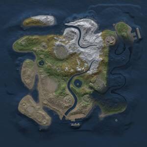 Thumbnail Rust Map: Procedural Map, Size: 2700, Seed: 1784462514, 10 Monuments