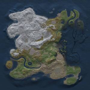 Thumbnail Rust Map: Procedural Map, Size: 3500, Seed: 748392, 15 Monuments