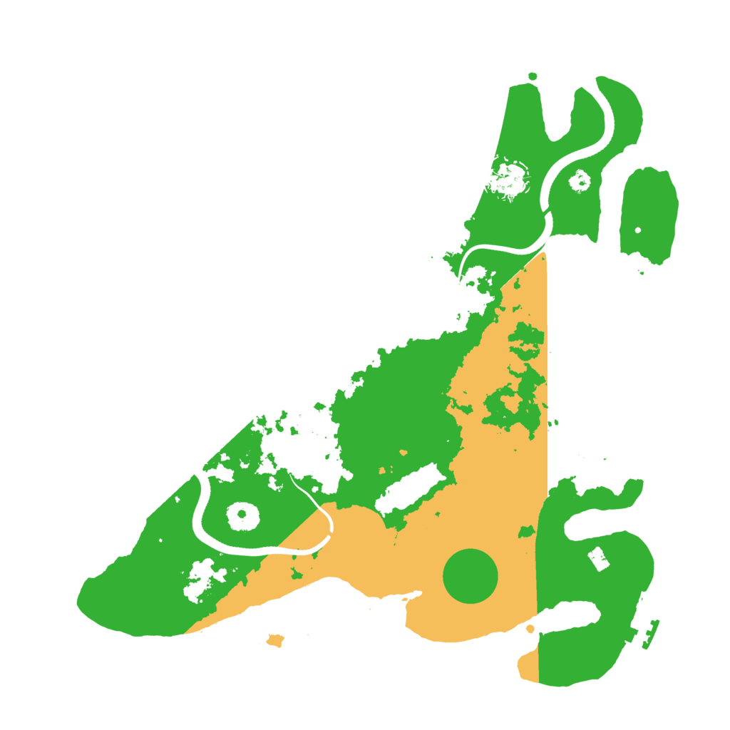Biome Rust Map: Procedural Map, Size: 3500, Seed: 748392