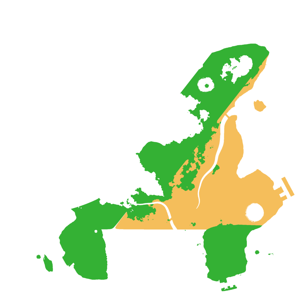 Biome Rust Map: Procedural Map, Size: 3000, Seed: 30050