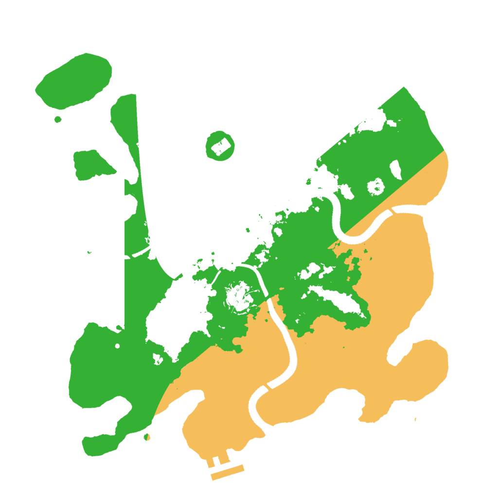 Biome Rust Map: Procedural Map, Size: 3000, Seed: 849906610