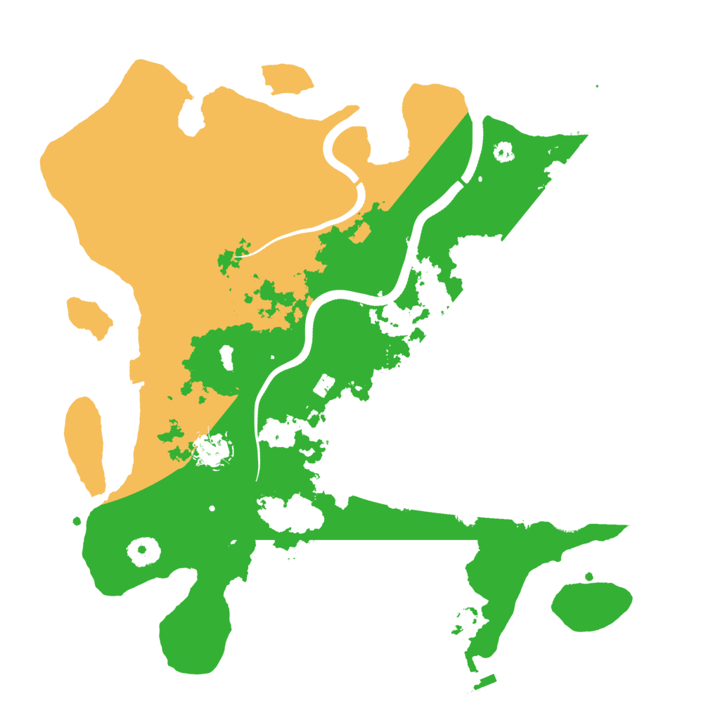 Biome Rust Map: Procedural Map, Size: 3500, Seed: 155531675