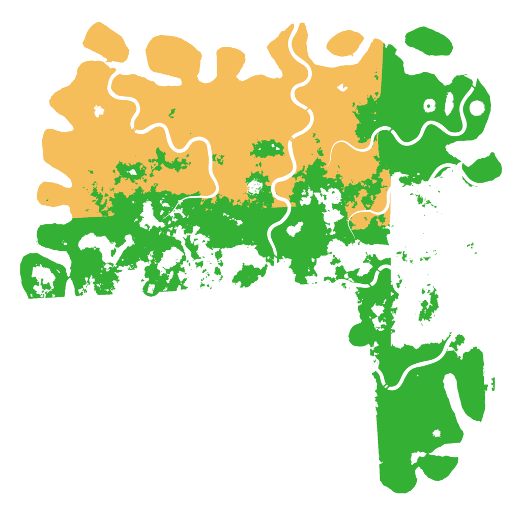 Biome Rust Map: Procedural Map, Size: 6000, Seed: 2020096056