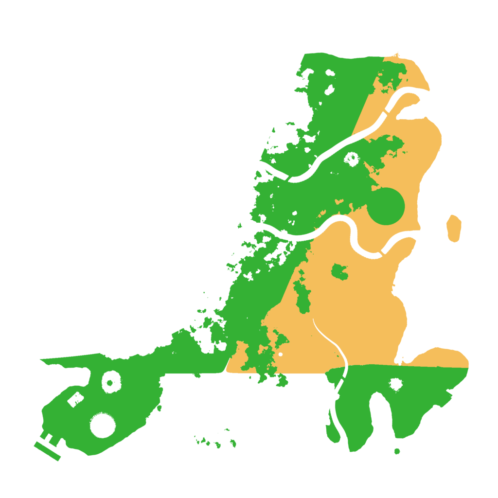 Biome Rust Map: Procedural Map, Size: 3500, Seed: 808616679