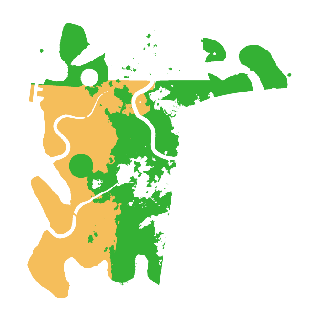 Biome Rust Map: Procedural Map, Size: 3500, Seed: 940711
