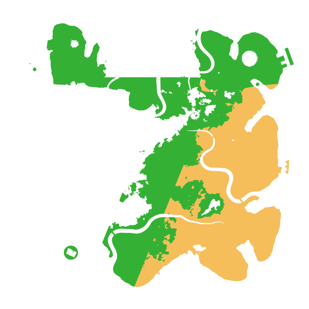 Biome Rust Map: Procedural Map, Size: 3500, Seed: 5256671