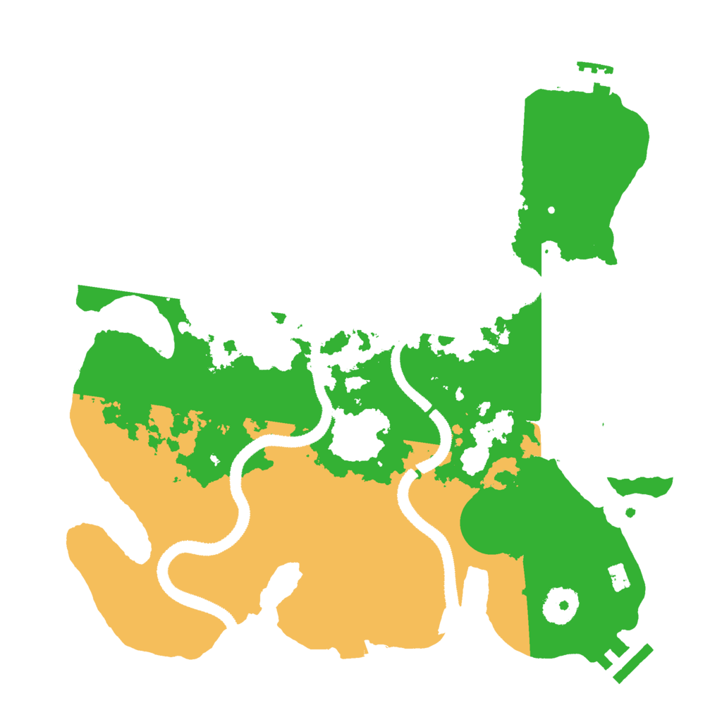 Biome Rust Map: Procedural Map, Size: 3000, Seed: 12367