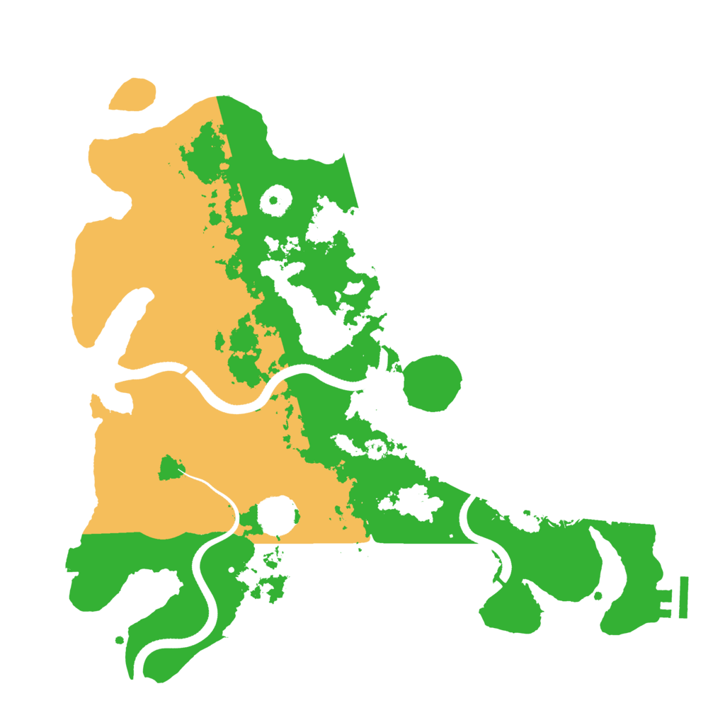 Biome Rust Map: Procedural Map, Size: 3500, Seed: 2022258692