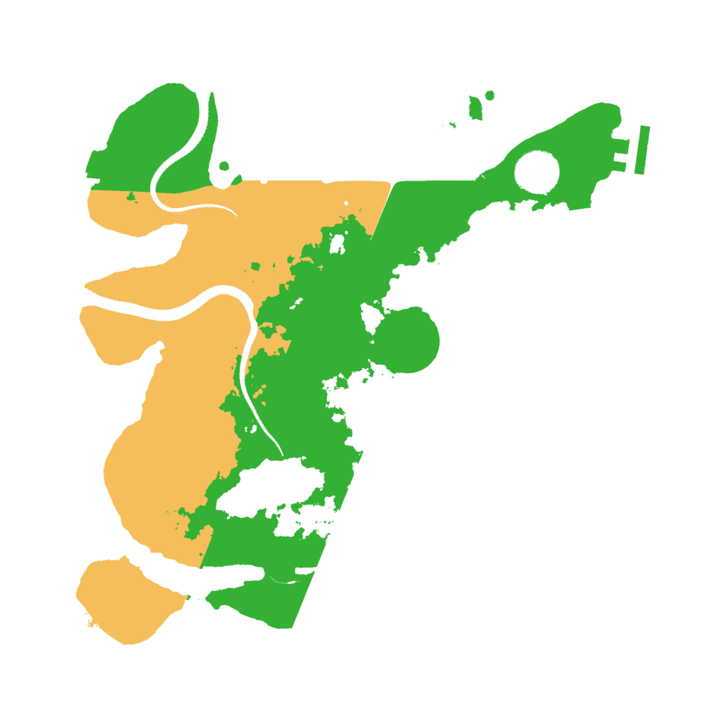 Biome Rust Map: Procedural Map, Size: 3000, Seed: 2315474