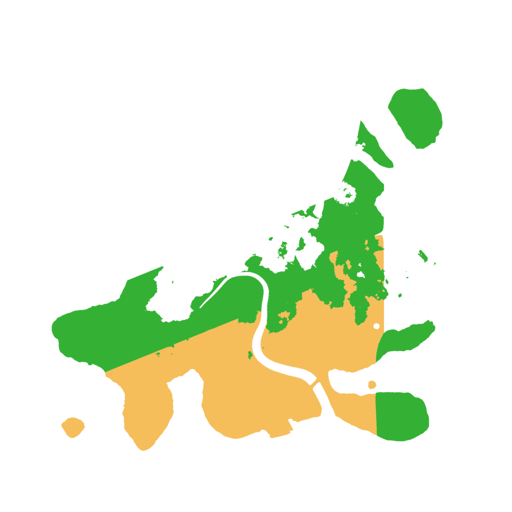 Biome Rust Map: Procedural Map, Size: 2500, Seed: 1107185992