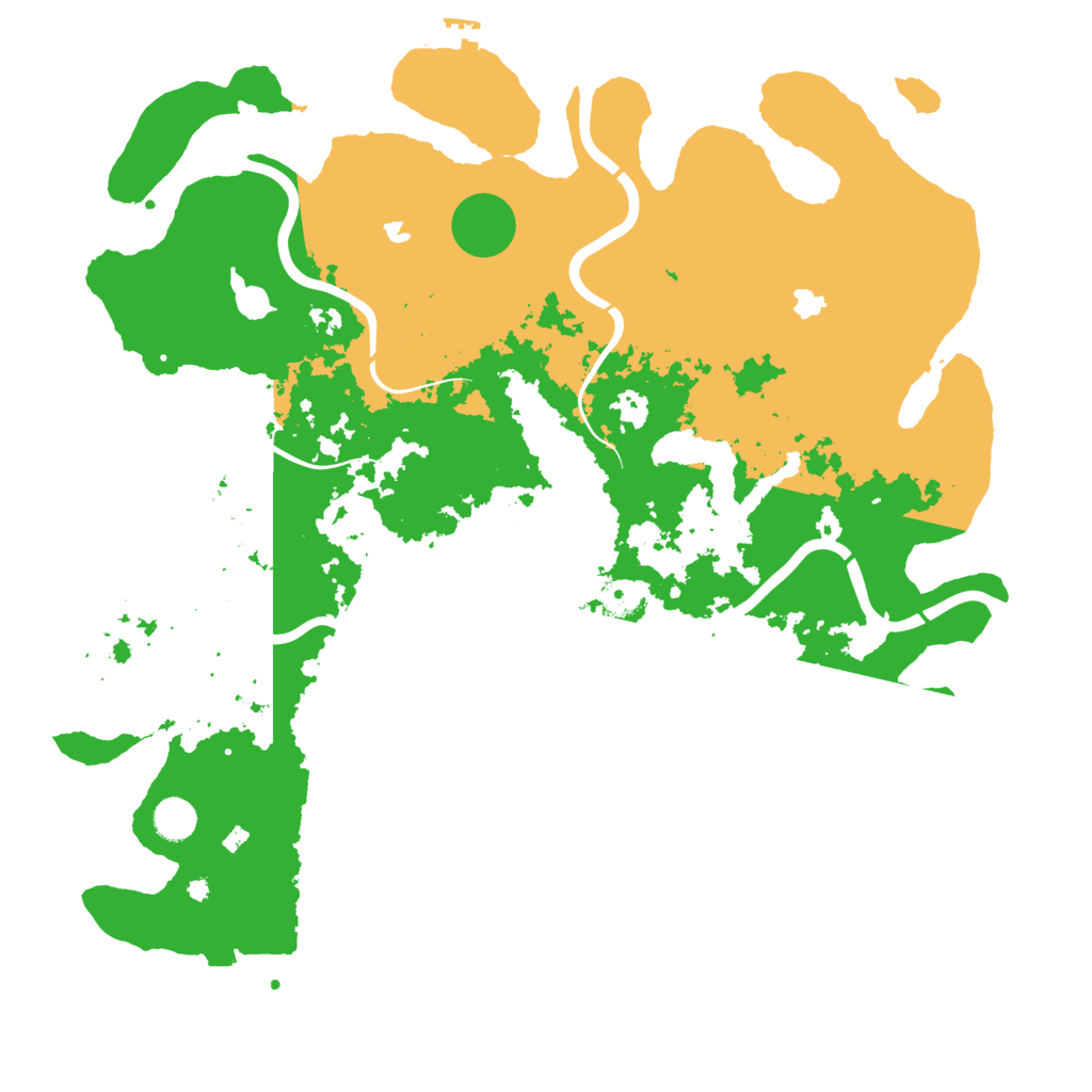 Biome Rust Map: Procedural Map, Size: 4500, Seed: 2117592445