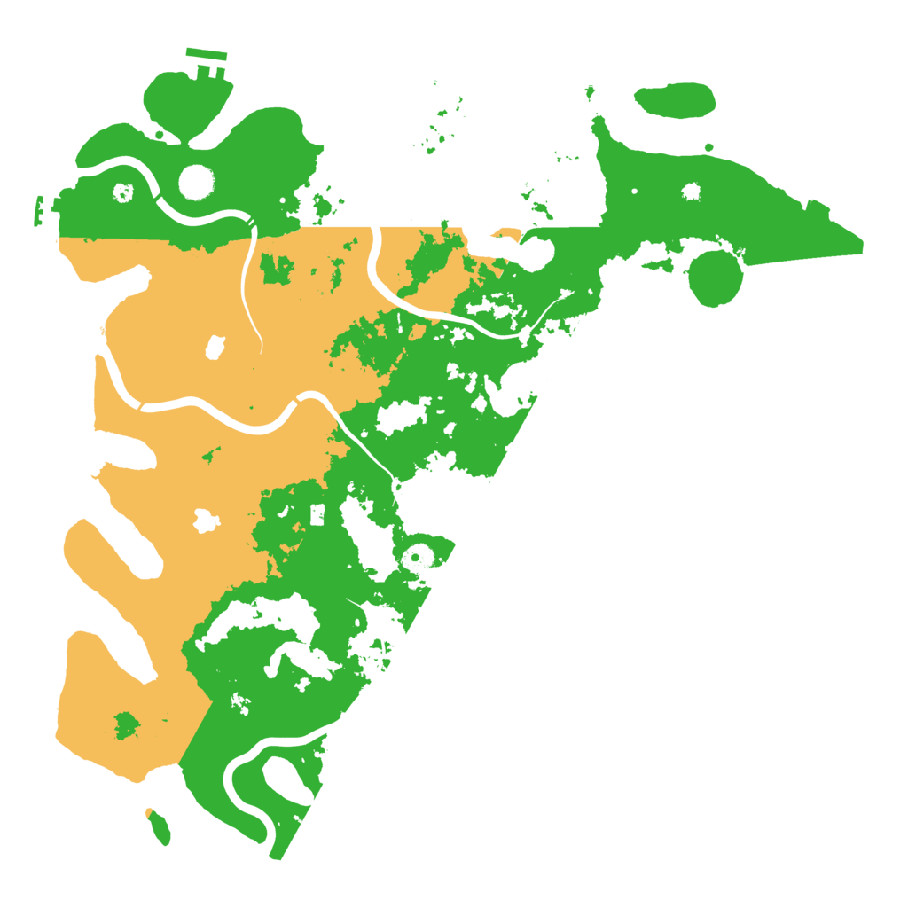 Biome Rust Map: Procedural Map, Size: 4500, Seed: 76543678