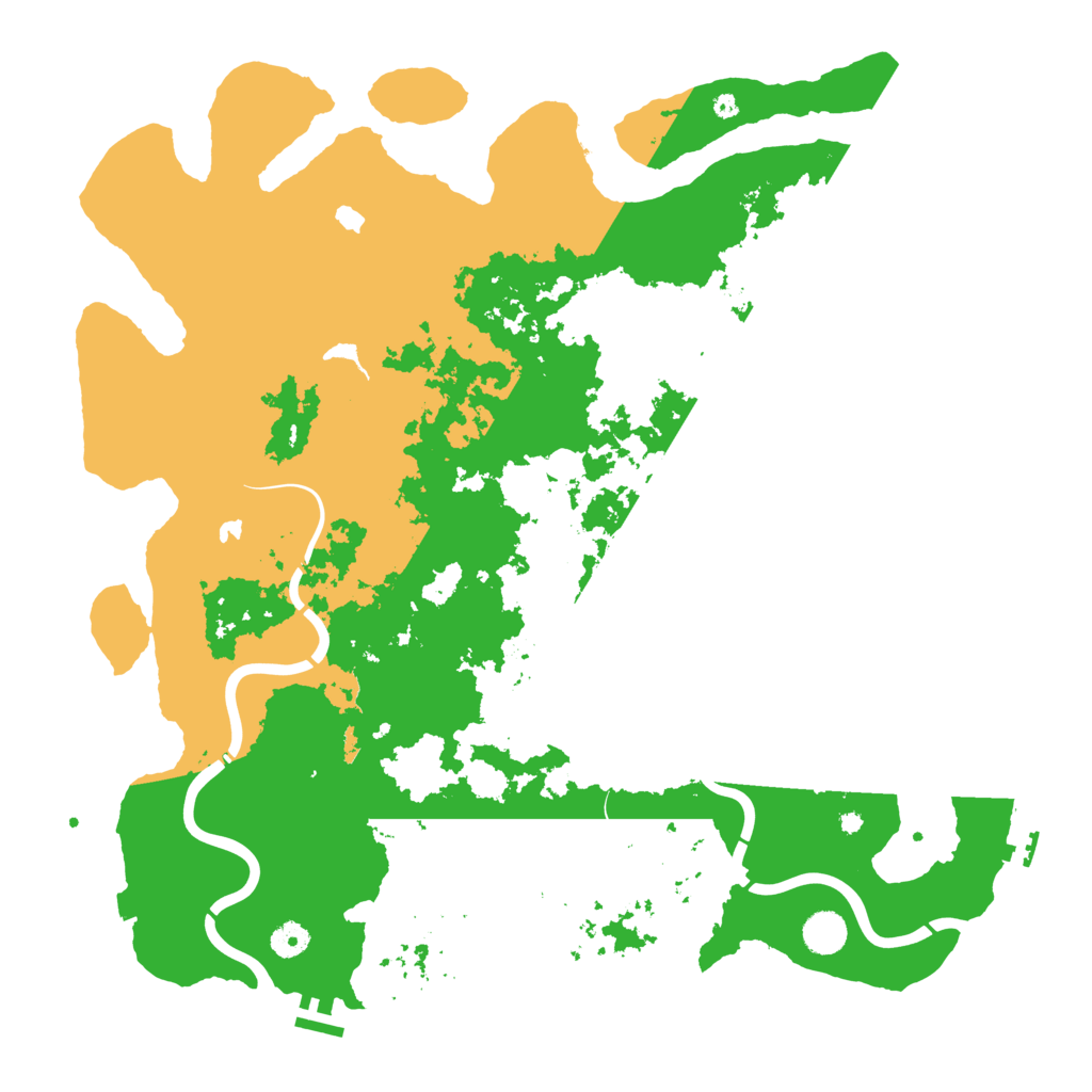 Biome Rust Map: Procedural Map, Size: 4500, Seed: 129051618