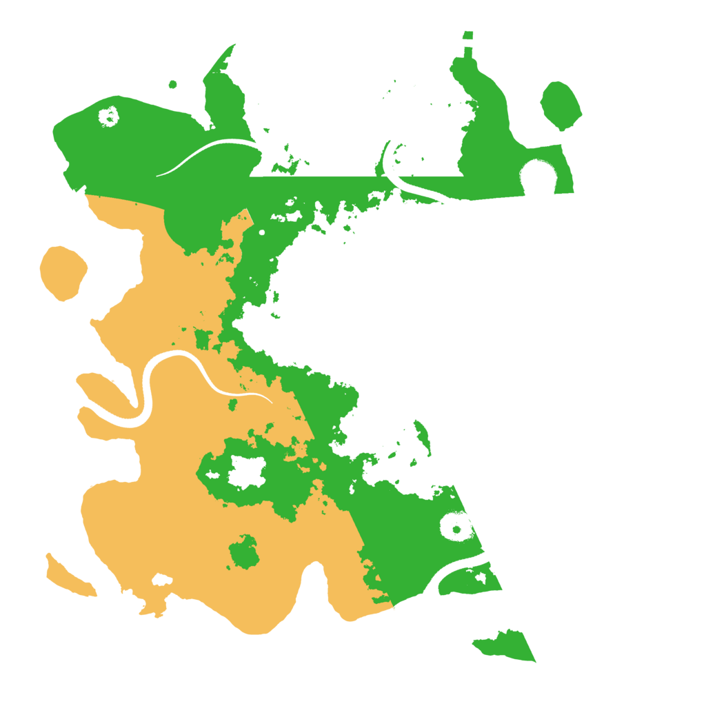 Biome Rust Map: Procedural Map, Size: 3500, Seed: 18208