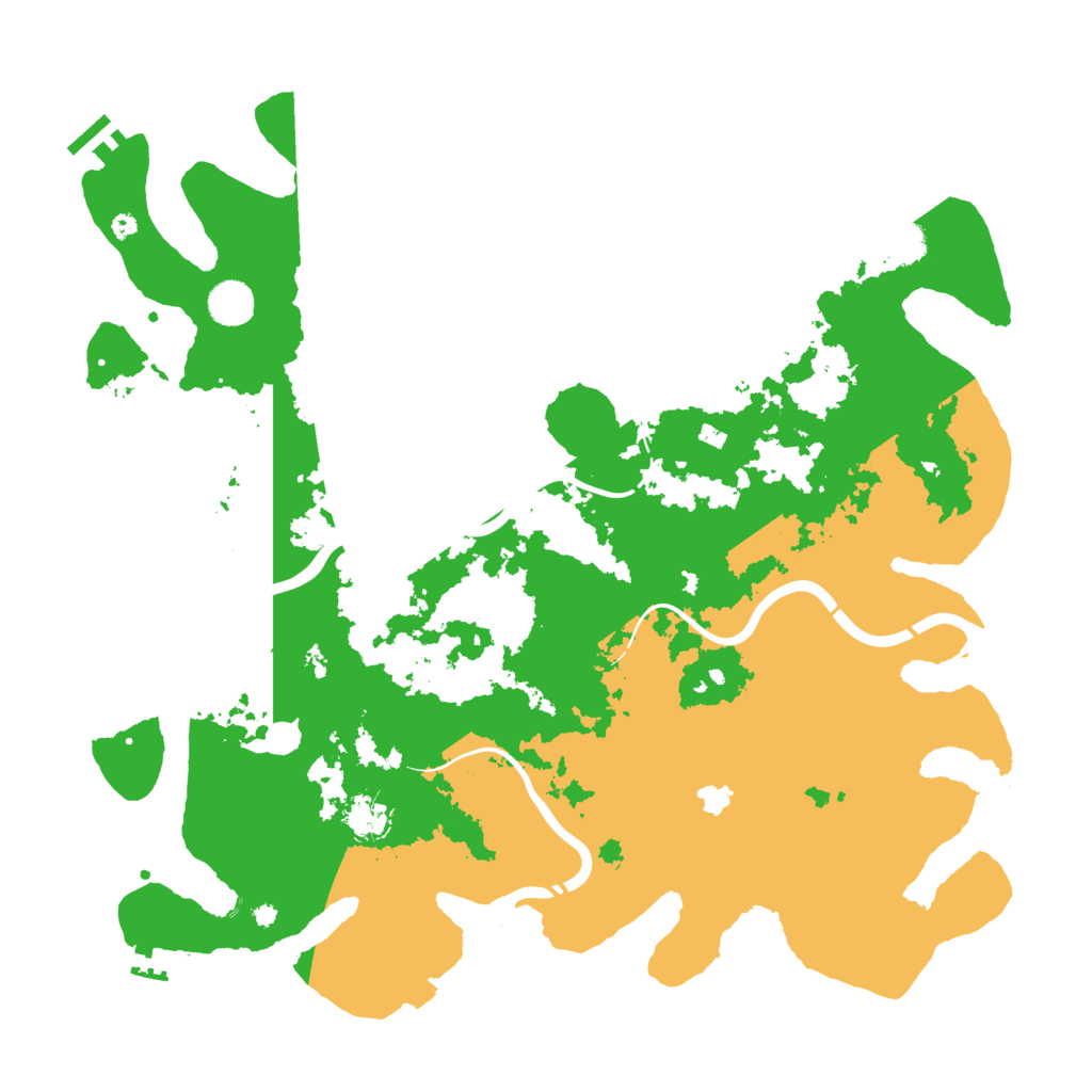 Biome Rust Map: Procedural Map, Size: 4350, Seed: 43416031