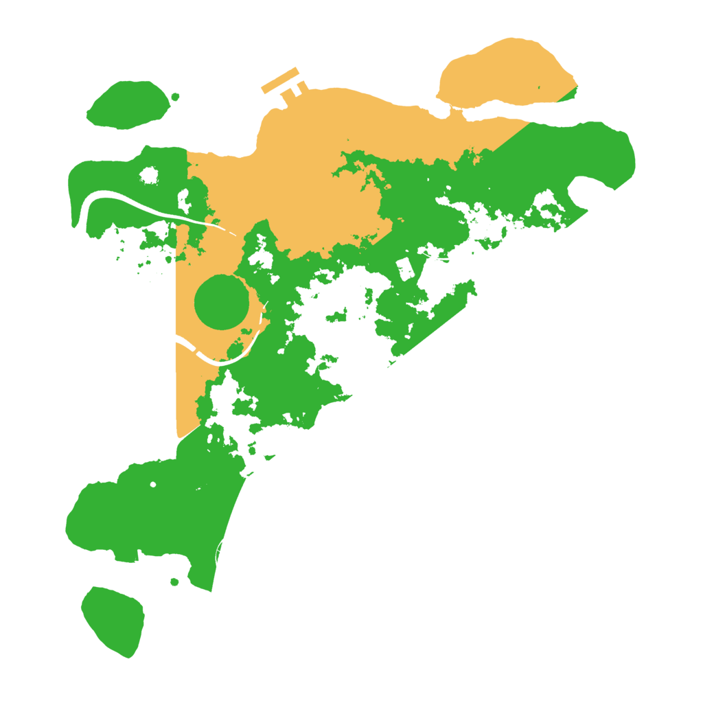 Biome Rust Map: Procedural Map, Size: 3500, Seed: 869888574