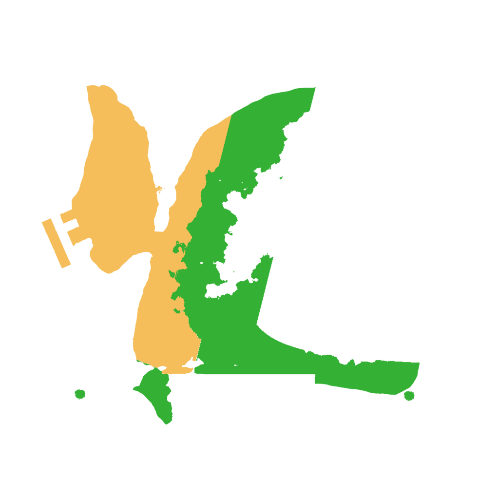 Biome Rust Map: Procedural Map, Size: 2000, Seed: 1334757861