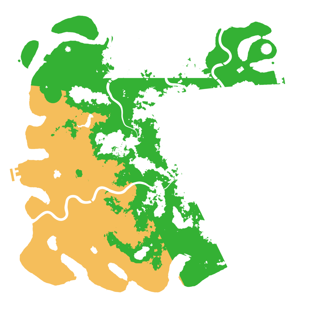 Biome Rust Map: Procedural Map, Size: 5000, Seed: 232146