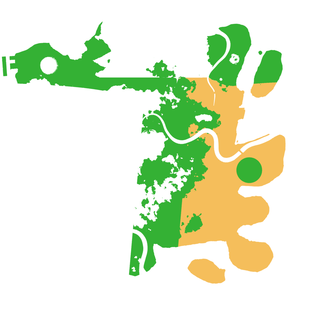 Biome Rust Map: Procedural Map, Size: 3200, Seed: 31