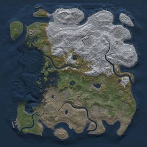 Thumbnail Rust Map: Procedural Map, Size: 4500, Seed: 7896457, 16 Monuments