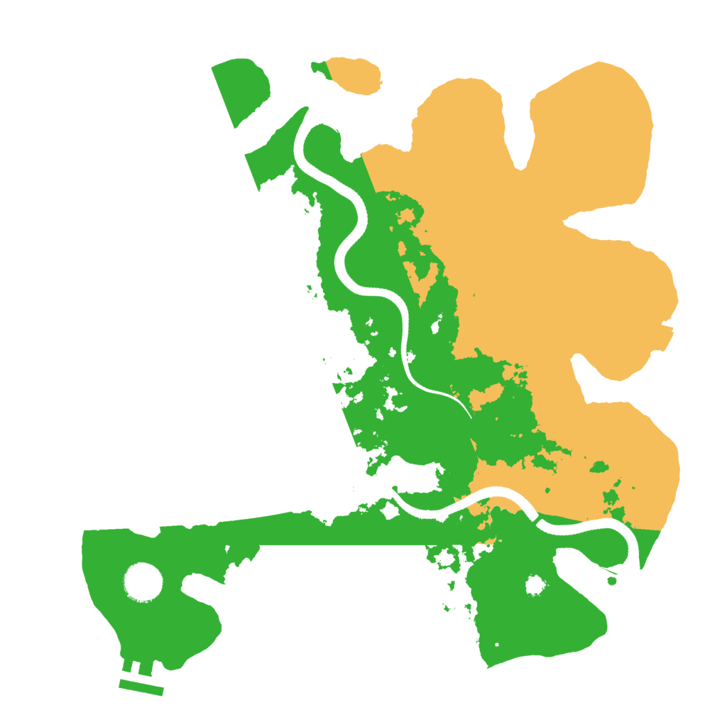 Biome Rust Map: Procedural Map, Size: 3300, Seed: 1359819487