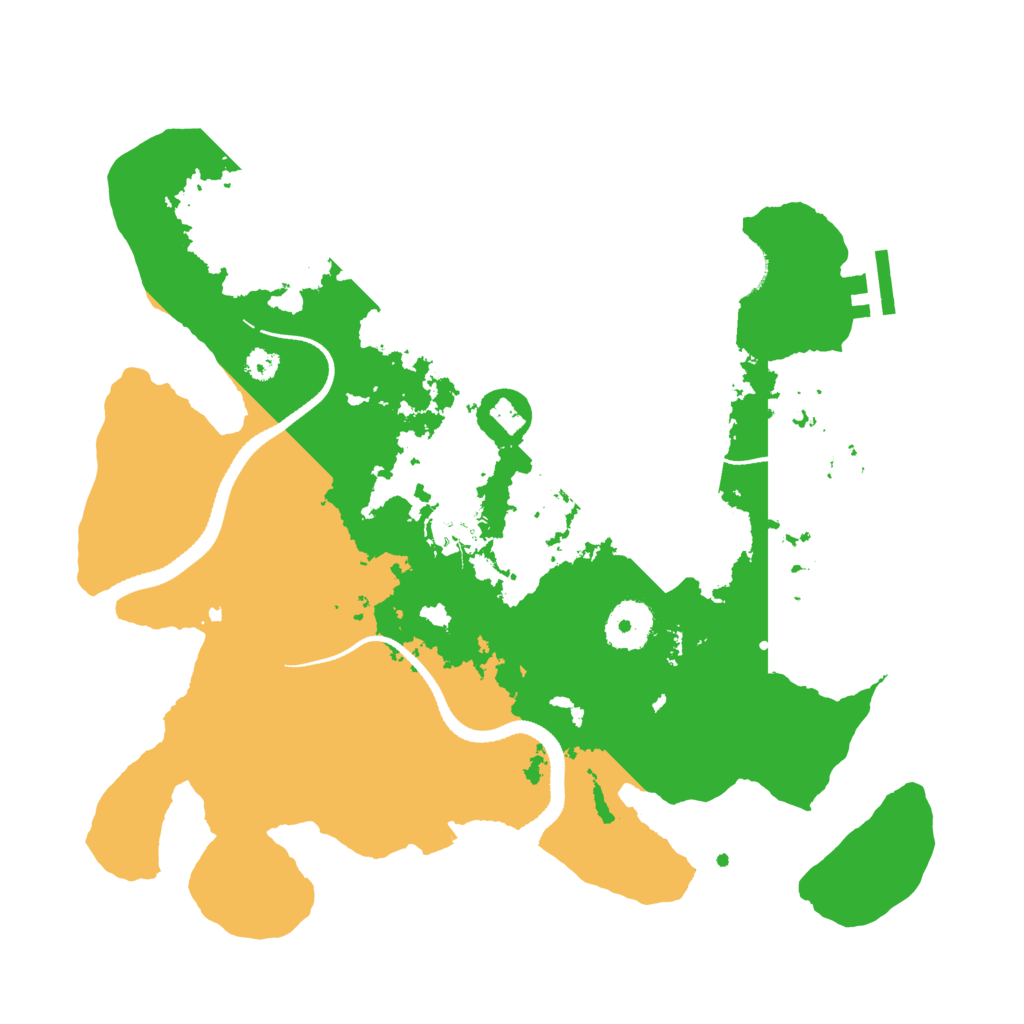 Biome Rust Map: Procedural Map, Size: 3200, Seed: 84736291