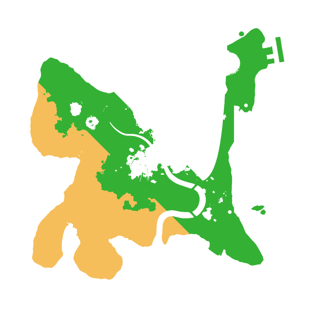Biome Rust Map: Procedural Map, Size: 2500, Seed: 84736291