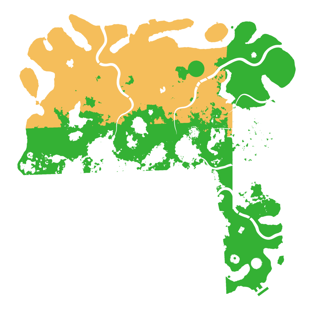 Biome Rust Map: Procedural Map, Size: 5000, Seed: 6879845