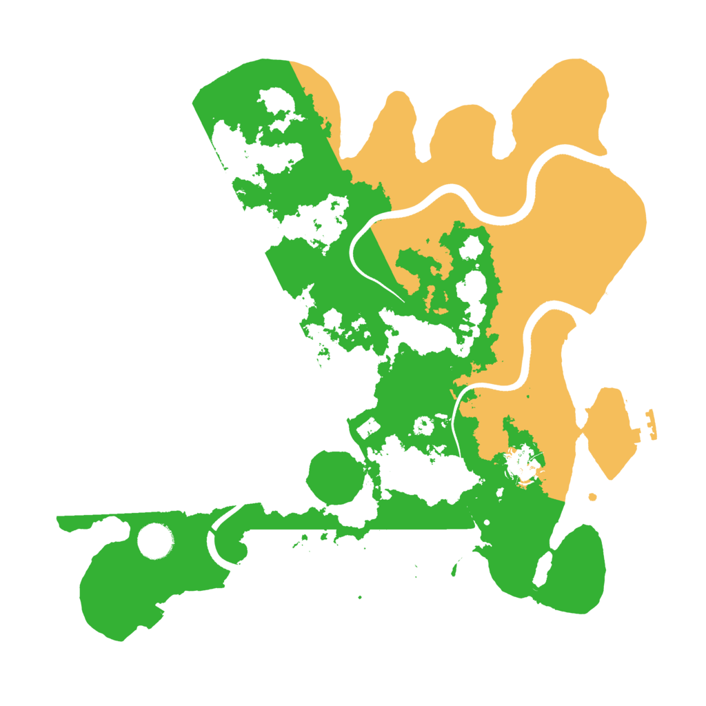 Biome Rust Map: Procedural Map, Size: 3500, Seed: 13943