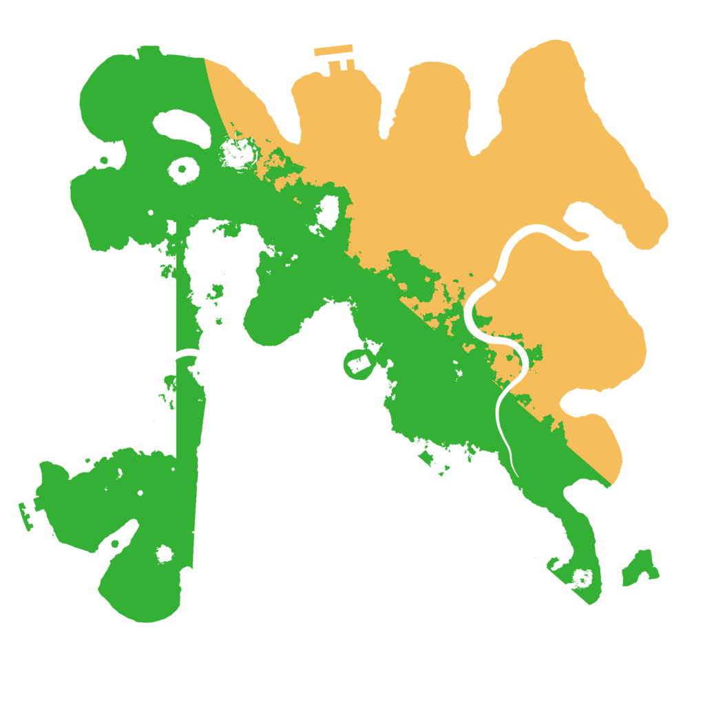 Biome Rust Map: Procedural Map, Size: 3700, Seed: 20260717