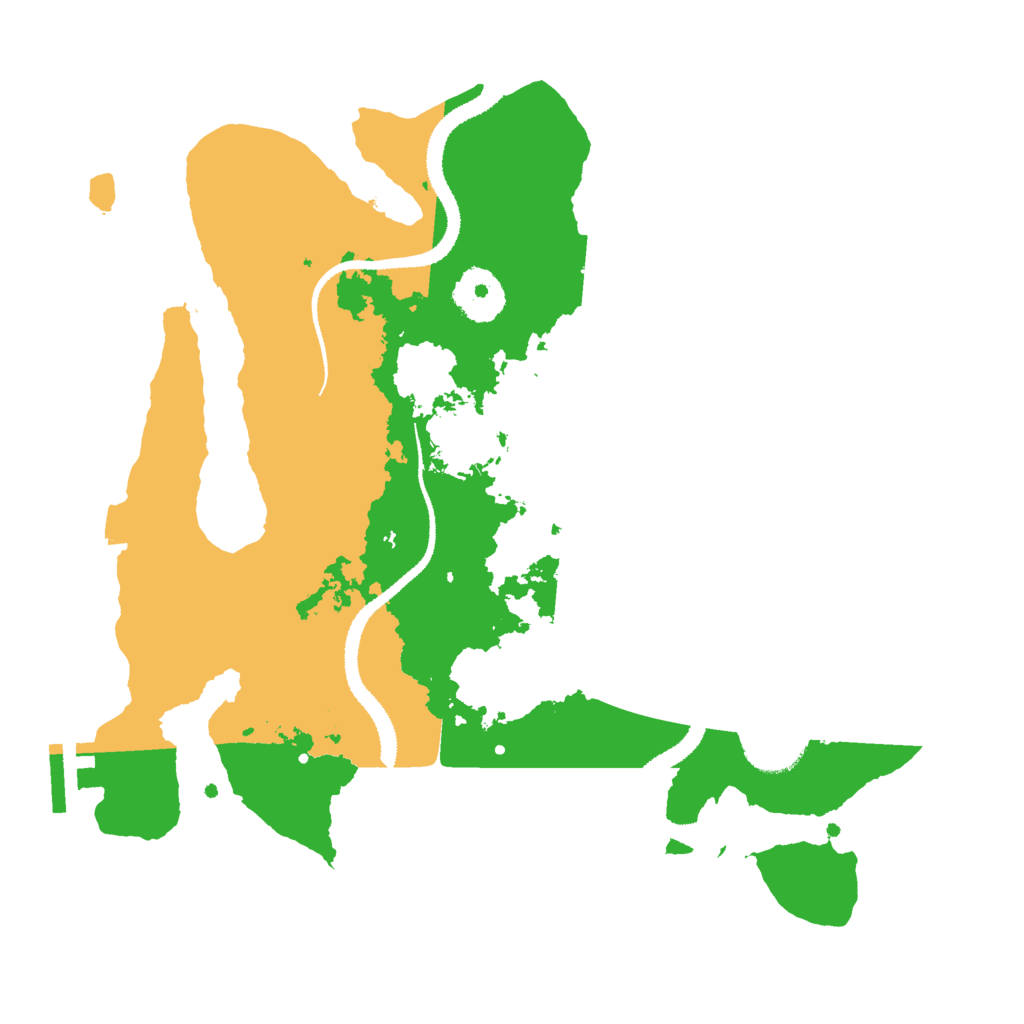 Biome Rust Map: Procedural Map, Size: 3000, Seed: 13405