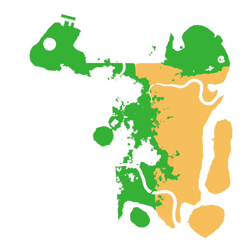 Biome Rust Map: Procedural Map, Size: 3500, Seed: 243469048