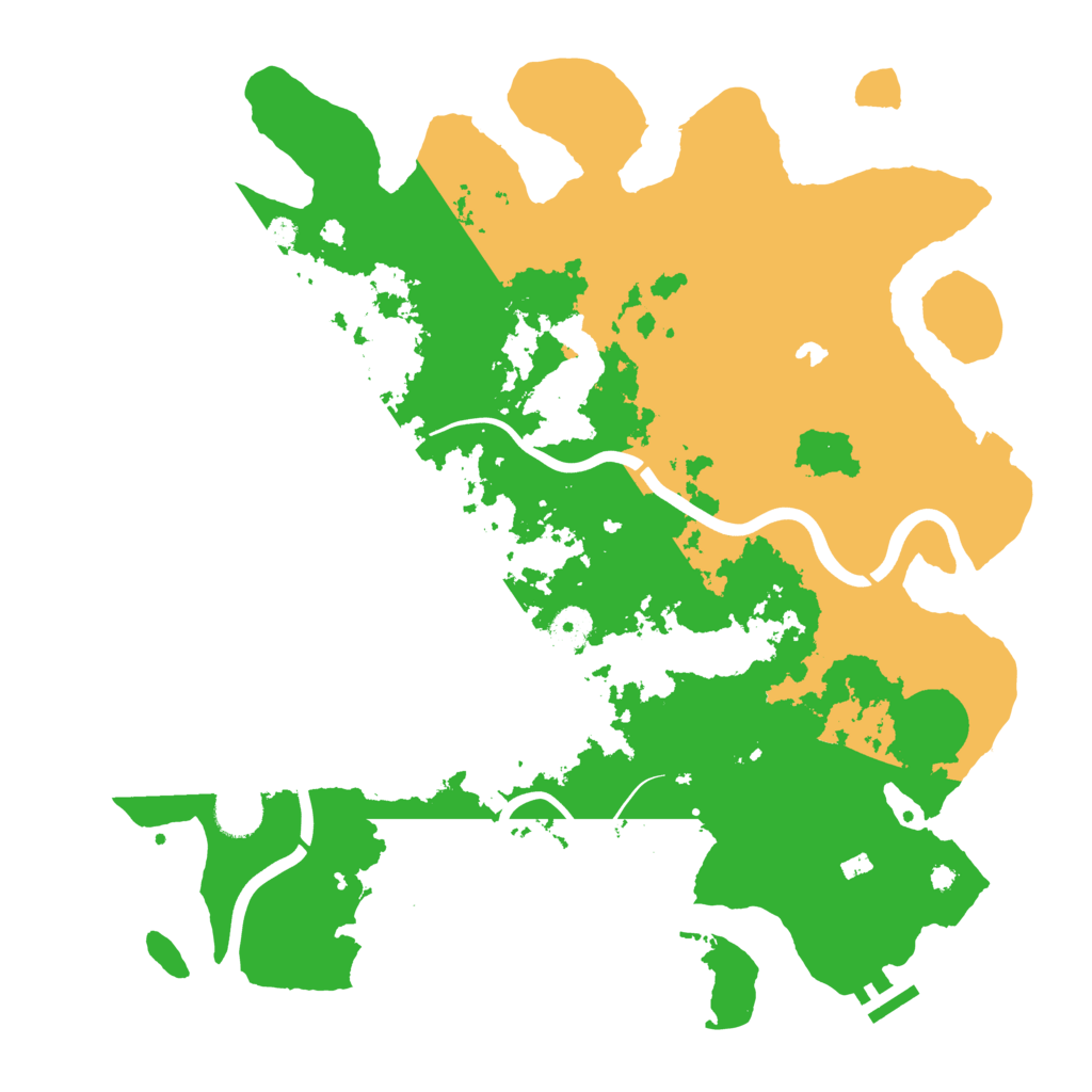 Biome Rust Map: Procedural Map, Size: 4000, Seed: 1228058057