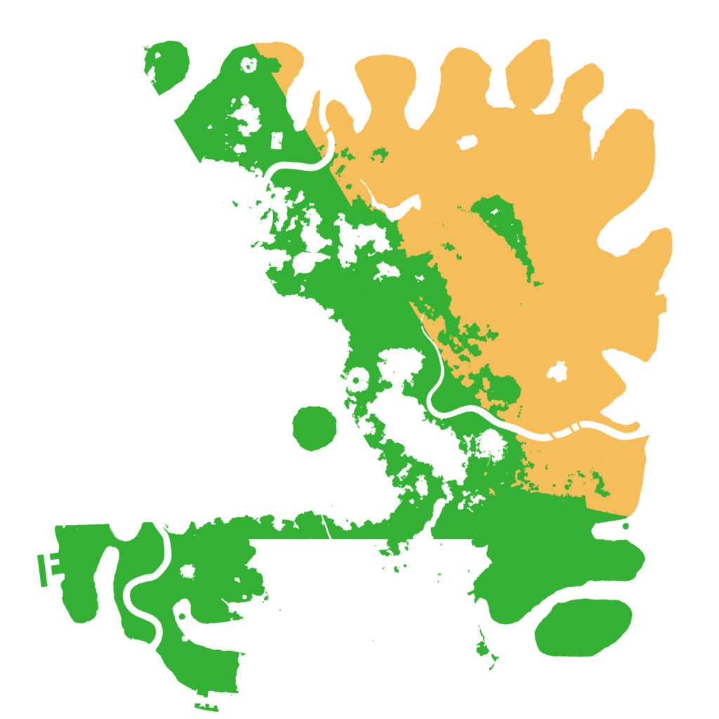 Biome Rust Map: Procedural Map, Size: 4500, Seed: 596509455