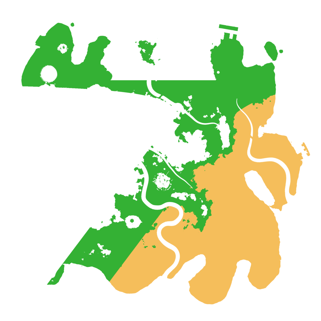 Biome Rust Map: Procedural Map, Size: 3400, Seed: 654321