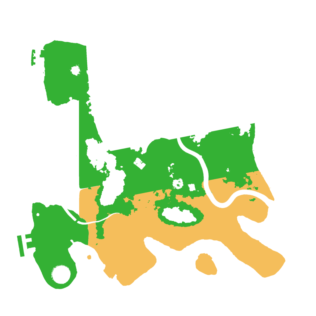 Biome Rust Map: Procedural Map, Size: 3000, Seed: 1961579187