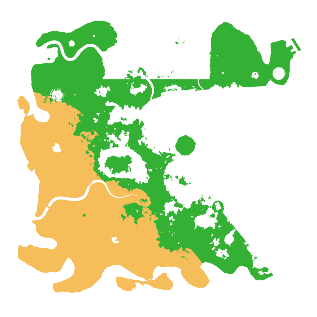 Biome Rust Map: Procedural Map, Size: 4500, Seed: 392906593