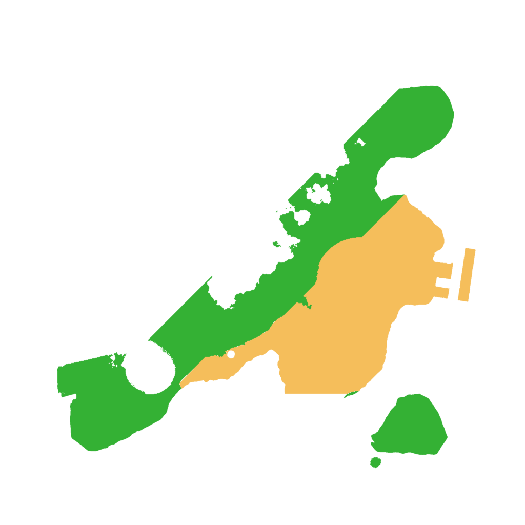 Biome Rust Map: Procedural Map, Size: 2000, Seed: 18709