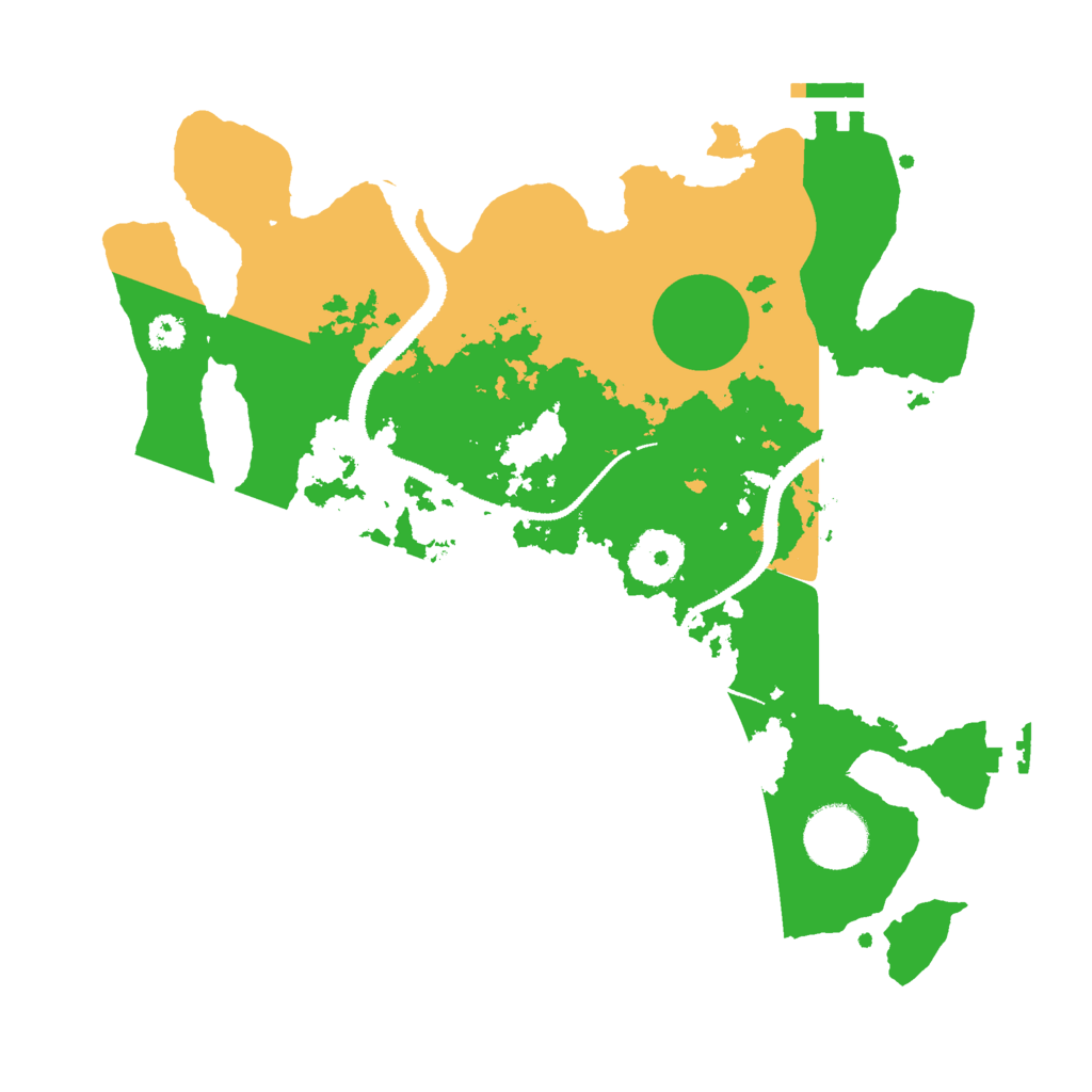 Biome Rust Map: Procedural Map, Size: 3000, Seed: 190495
