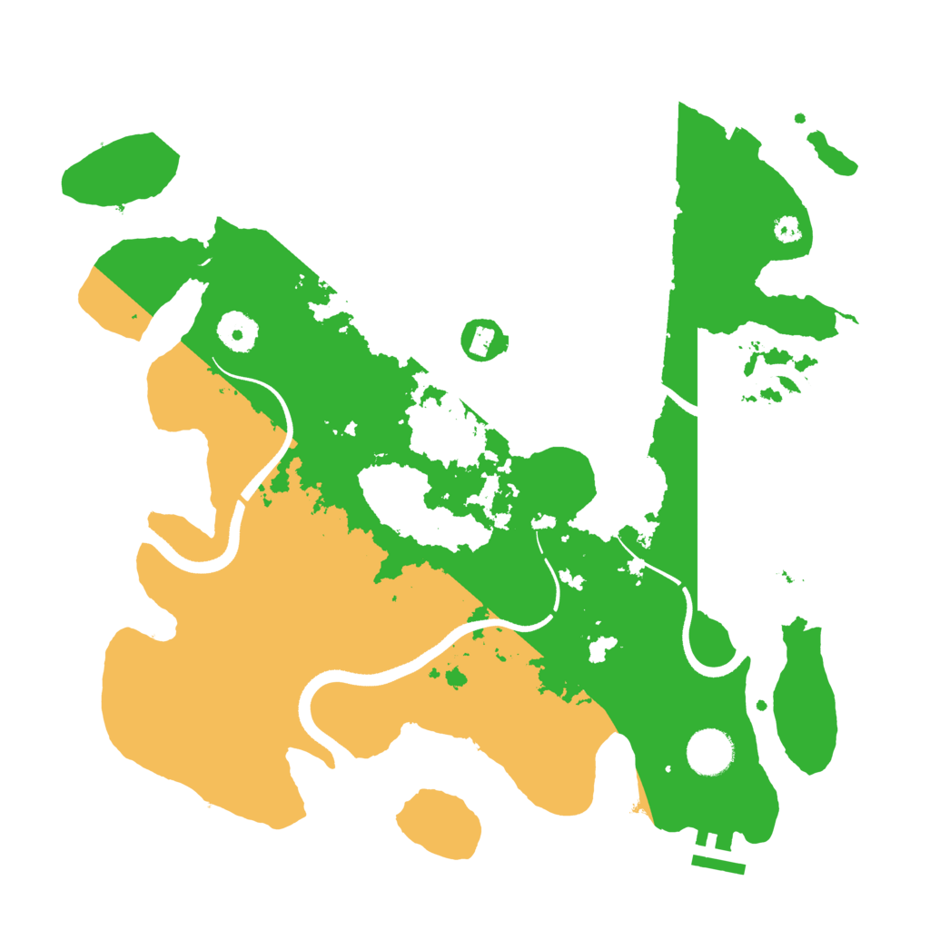Biome Rust Map: Procedural Map, Size: 3500, Seed: 1944444662