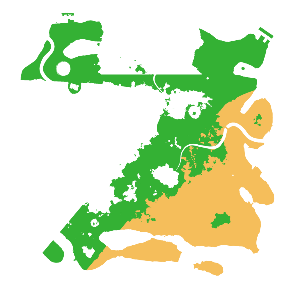 Biome Rust Map: Procedural Map, Size: 3700, Seed: 471952121