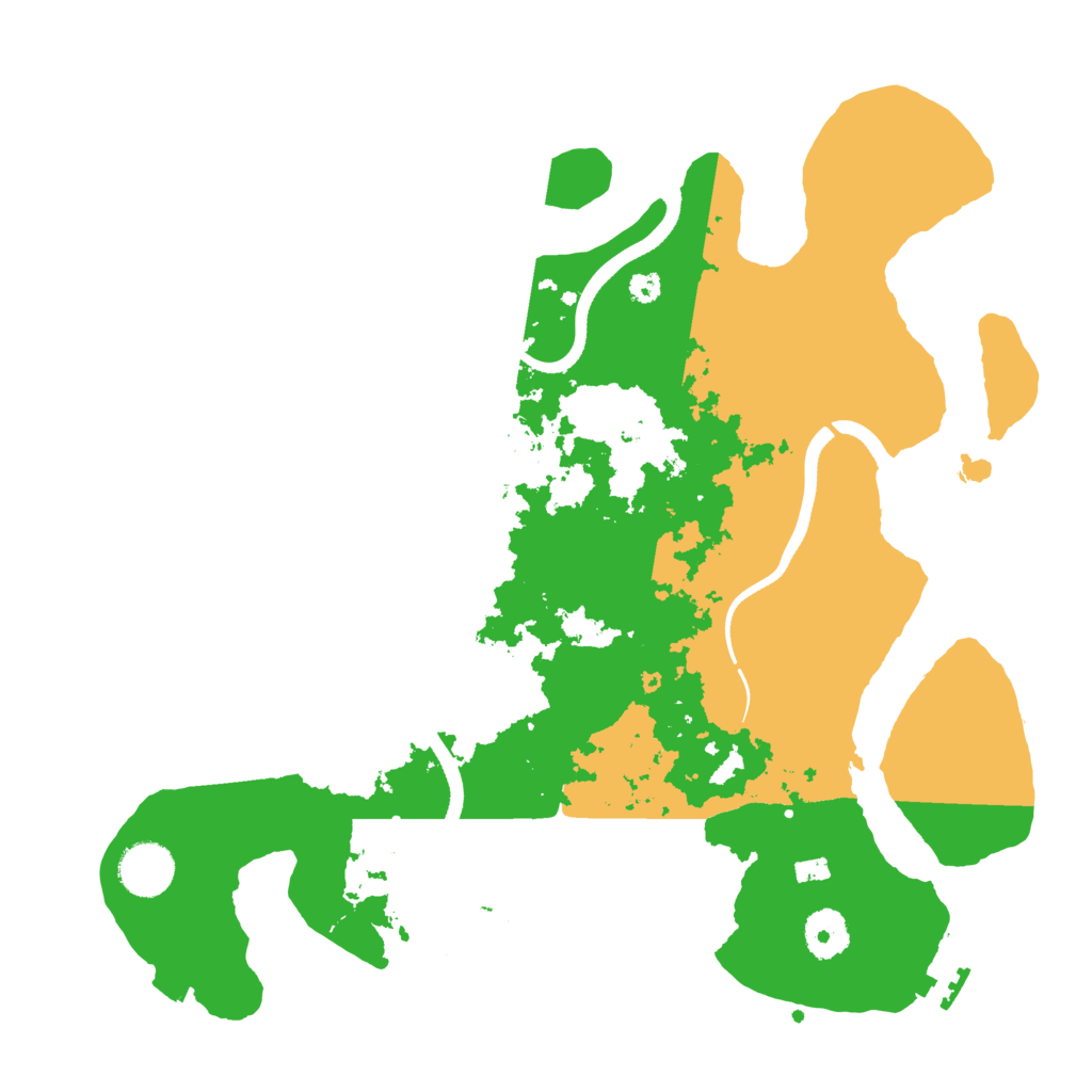 Biome Rust Map: Procedural Map, Size: 3500, Seed: 34534543