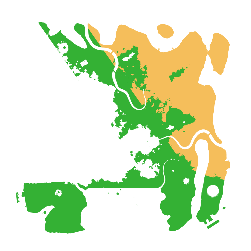 Biome Rust Map: Procedural Map, Size: 3700, Seed: 1284732666