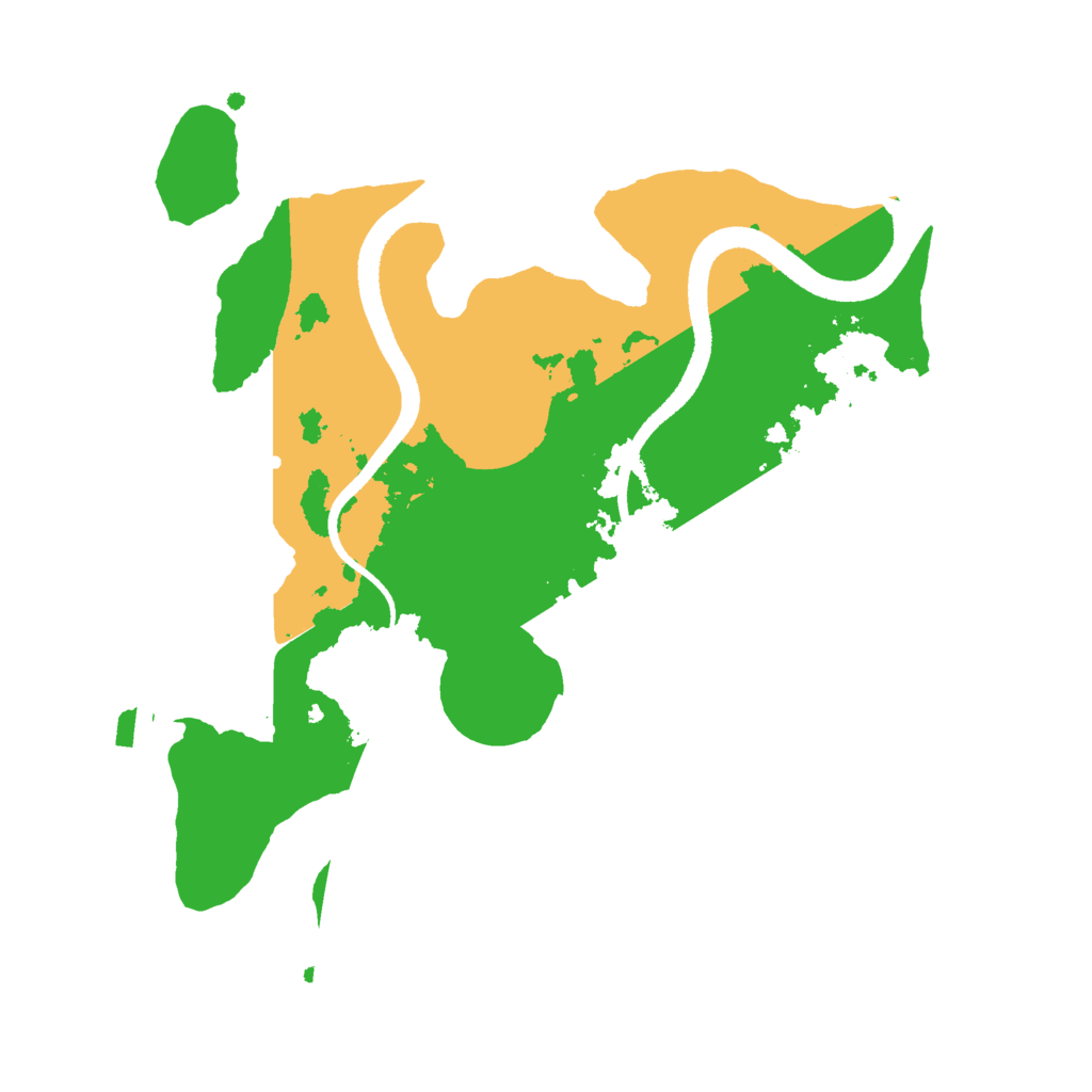 Biome Rust Map: Procedural Map, Size: 2500, Seed: 1212631473