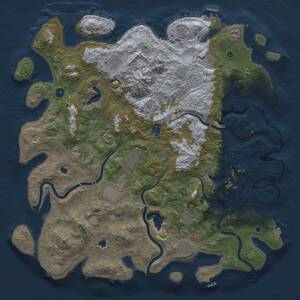 Thumbnail Rust Map: Procedural Map, Size: 5000, Seed: 1337870882, 17 Monuments