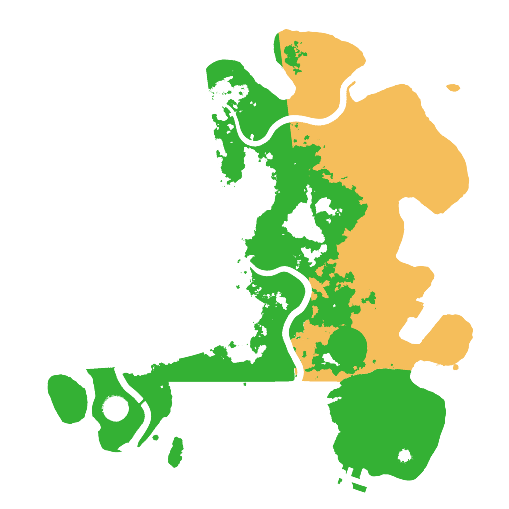 Biome Rust Map: Procedural Map, Size: 3500, Seed: 18201